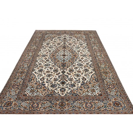 Tappeto Kashan Persia beige marrone 200x297