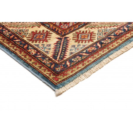 Tappeto Kazak Fine Pakistan azzurro arancione 153x208