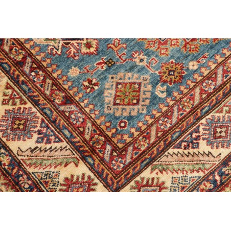 Tappeto Kazak Fine Pakistan azzurro arancione 153x208