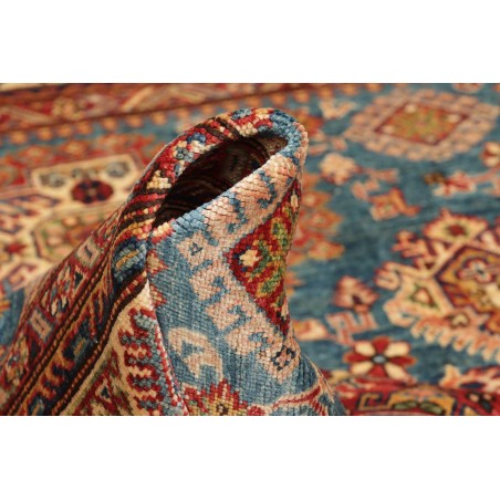 Tappeto Kazak Fine Pakistan azzurro arancione 153x208