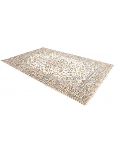 Tappeto Kashan Persia bianco grigio 197x315
