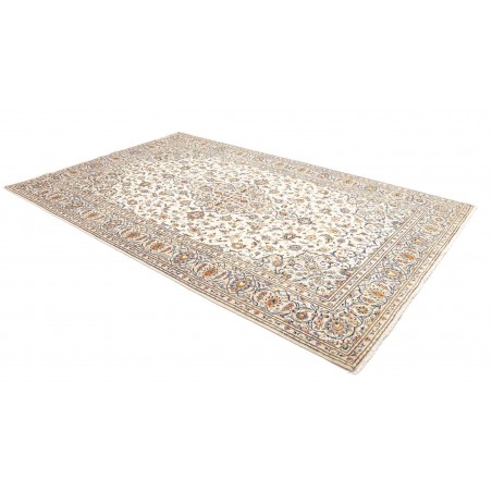 Tappeto Kashan Persia bianco grigio 197x315