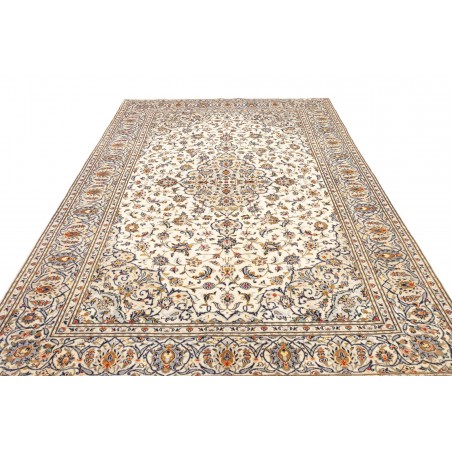 Tappeto Kashan Persia bianco grigio 197x315