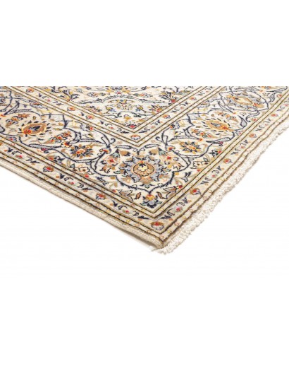 Tappeto Kashan Persia bianco grigio 197x315