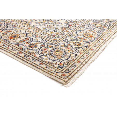 Tappeto Kashan Persia bianco grigio 197x315