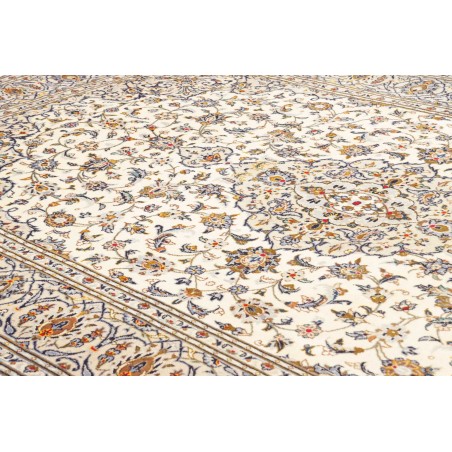 Tappeto Kashan Persia bianco grigio 197x315