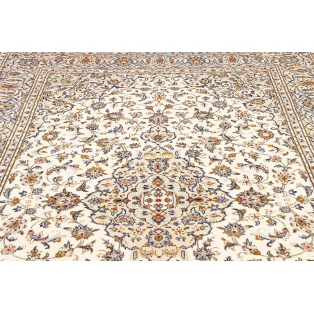 Tappeto Kashan Persia bianco grigio 197x315