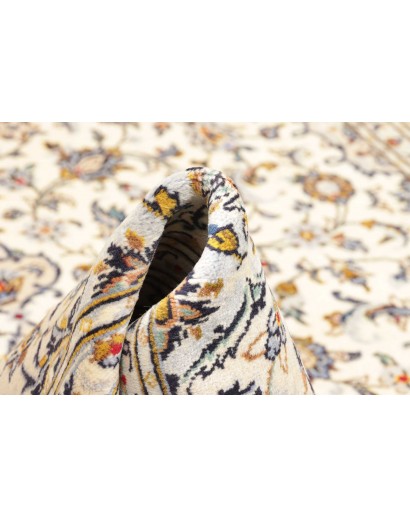 Tappeto Kashan Persia bianco grigio 197x315