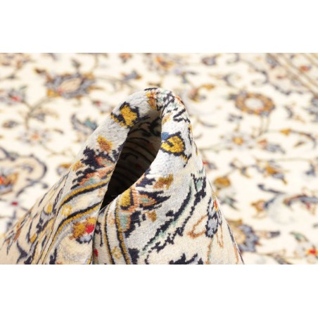 Tappeto Kashan Persia bianco grigio 197x315