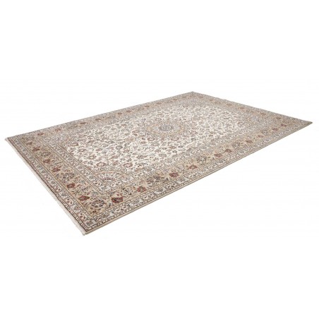Tappeto Kashan Persia bianco grigio 240x348