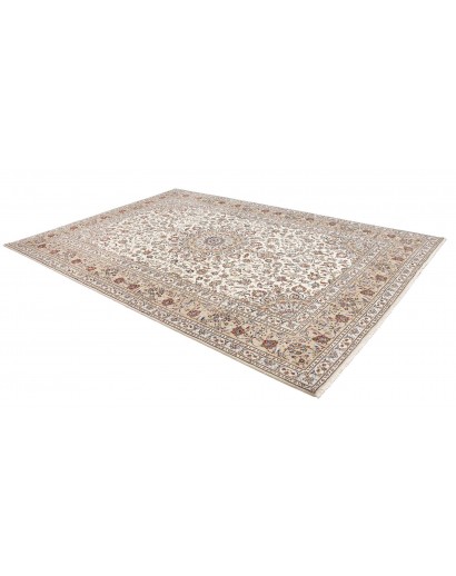 Tappeto Kashan Persia bianco grigio 240x348