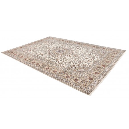 Tappeto Kashan Persia bianco grigio 240x348