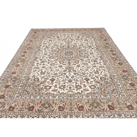 Tappeto Kashan Persia bianco grigio 240x348