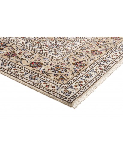 Tappeto Kashan Persia bianco grigio 240x348