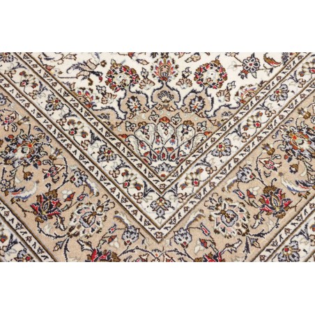 Tappeto Kashan Persia bianco grigio 240x348