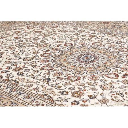 Tappeto Kashan Persia bianco grigio 240x348