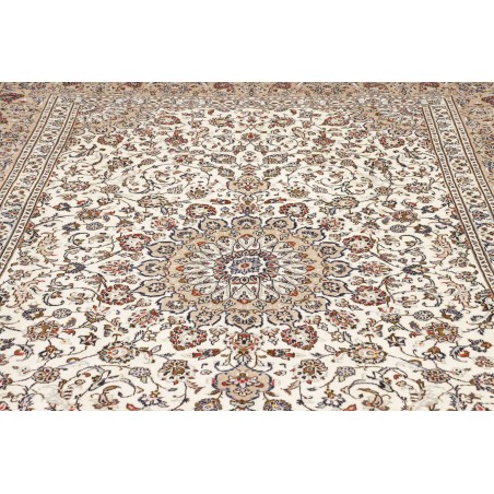 Tappeto Kashan Persia bianco grigio 240x348