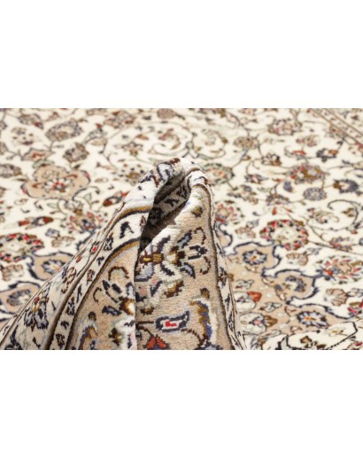 Tappeto Kashan Persia bianco grigio 240x348