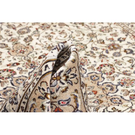 Tappeto Kashan Persia bianco grigio 240x348