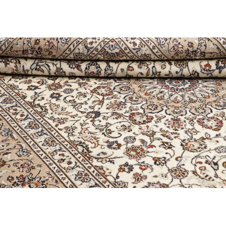 Tappeto Kashan Persia bianco grigio 240x348