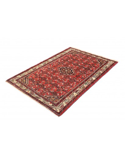 Tappeto Hamadan Persia marrone giallo 105x155