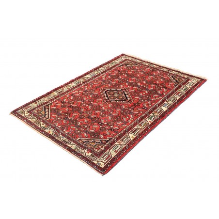 Tappeto Hamadan Persia marrone giallo 105x155
