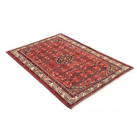 Tappeto Hamadan Persia marrone giallo 105x155