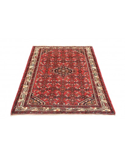 Tappeto Hamadan Persia marrone giallo 105x155