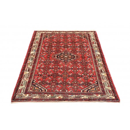 Tappeto Hamadan Persia marrone giallo 105x155