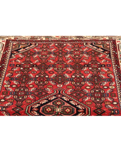 Tappeto Hamadan Persia marrone giallo 105x155