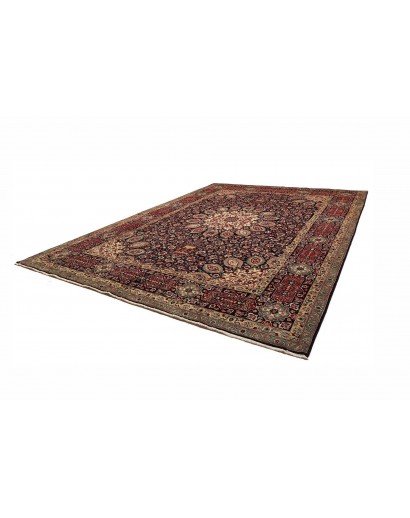 Tappeto Tabriz Persia grigio azzurro 303x400