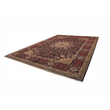 Tappeto Tabriz Persia grigio azzurro 303x400