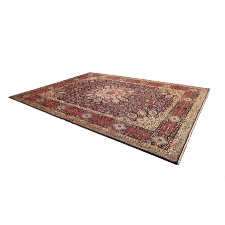 Tappeto Tabriz Persia grigio azzurro 303x400