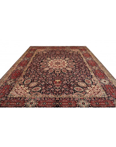 Tappeto Tabriz Persia grigio azzurro 303x400