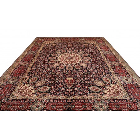 Tappeto Tabriz Persia grigio azzurro 303x400