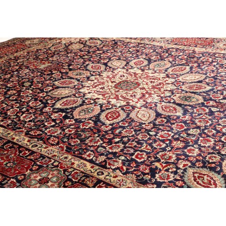 Tappeto Tabriz Persia grigio azzurro 303x400