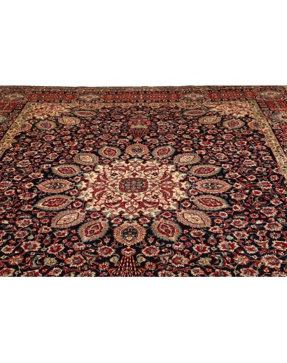 Tappeto Tabriz Persia grigio azzurro 303x400