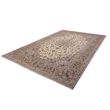 Tappeto Kashan Persia beige grigio 245x350