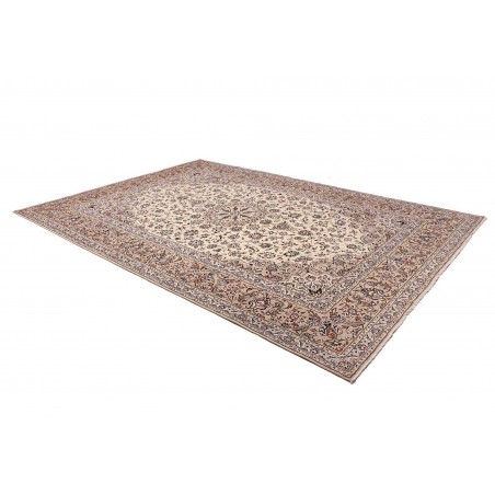 Tappeto Kashan Persia beige grigio 245x350
