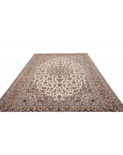 Tappeto Kashan Persia beige grigio 245x350