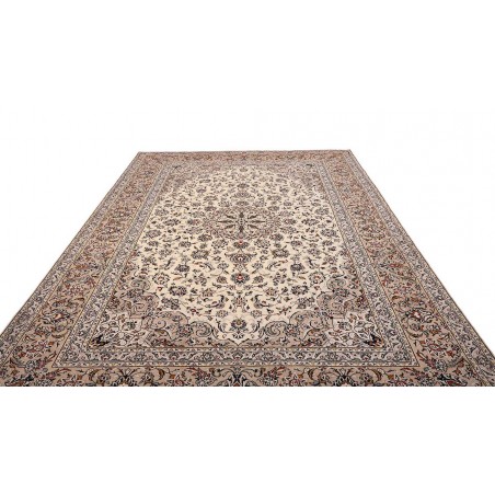 Tappeto Kashan Persia beige grigio 245x350