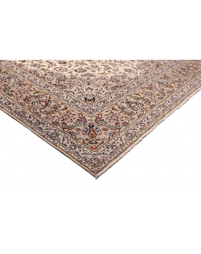 Tappeto Kashan Persia beige grigio 245x350