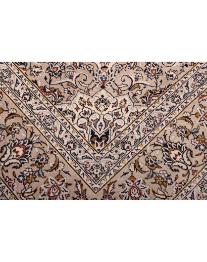 Tappeto Kashan Persia beige grigio 245x350