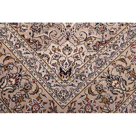 Tappeto Kashan Persia beige grigio 245x350