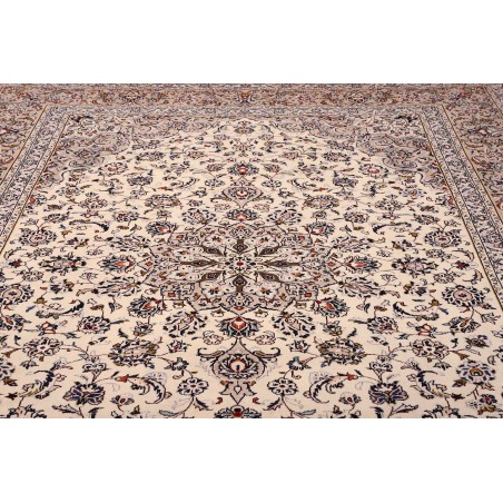 Tappeto Kashan Persia beige grigio 245x350