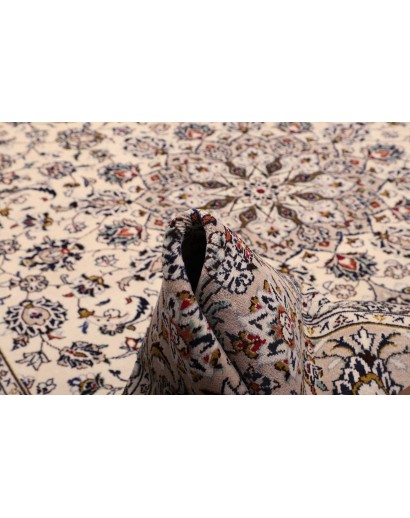 Tappeto Kashan Persia beige grigio 245x350
