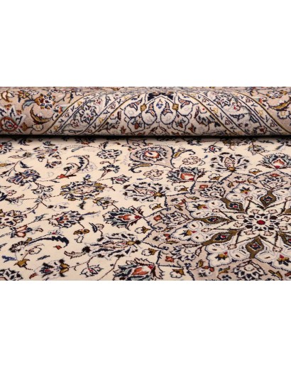 Tappeto Kashan Persia beige grigio 245x350