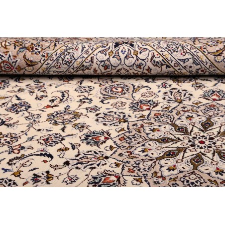 Tappeto Kashan Persia beige grigio 245x350