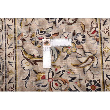 Tappeto Kashan Persia beige grigio 245x350