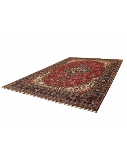 Tappeto Tabriz Persia marrone giallo 248x343